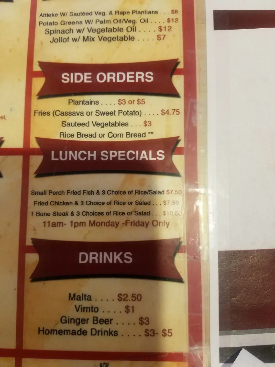 Menu 5