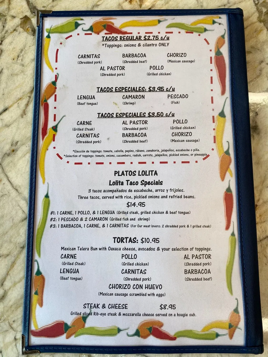 Menu 1