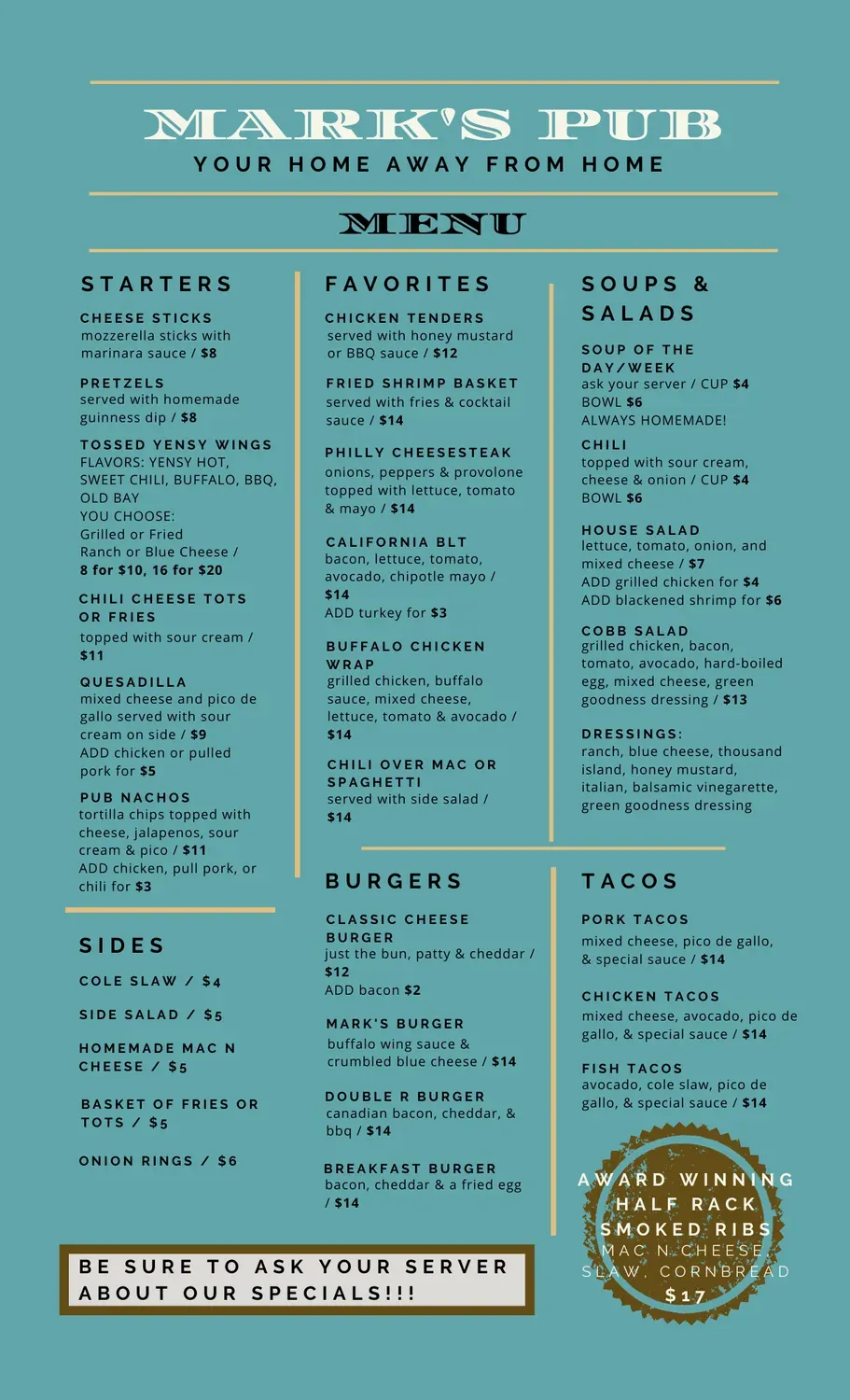 Menu 1