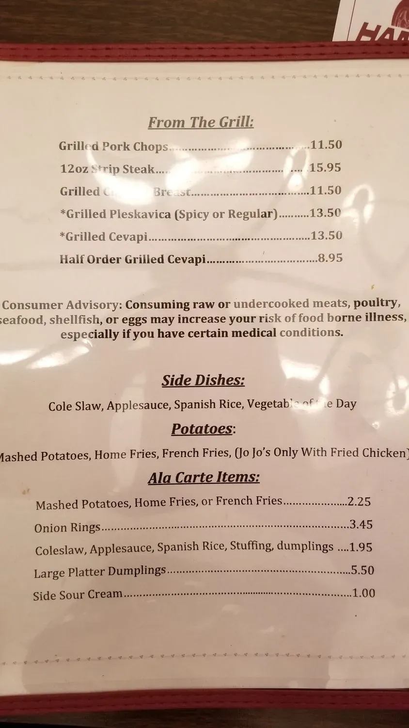 Menu 5