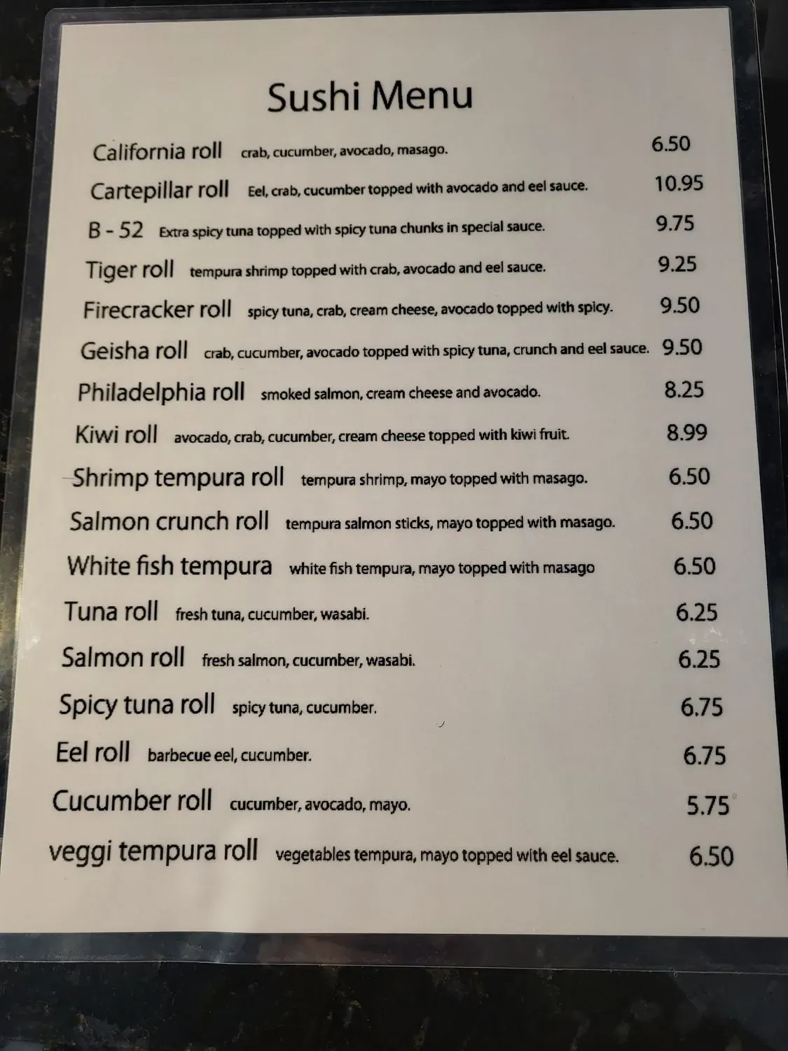 Menu 2