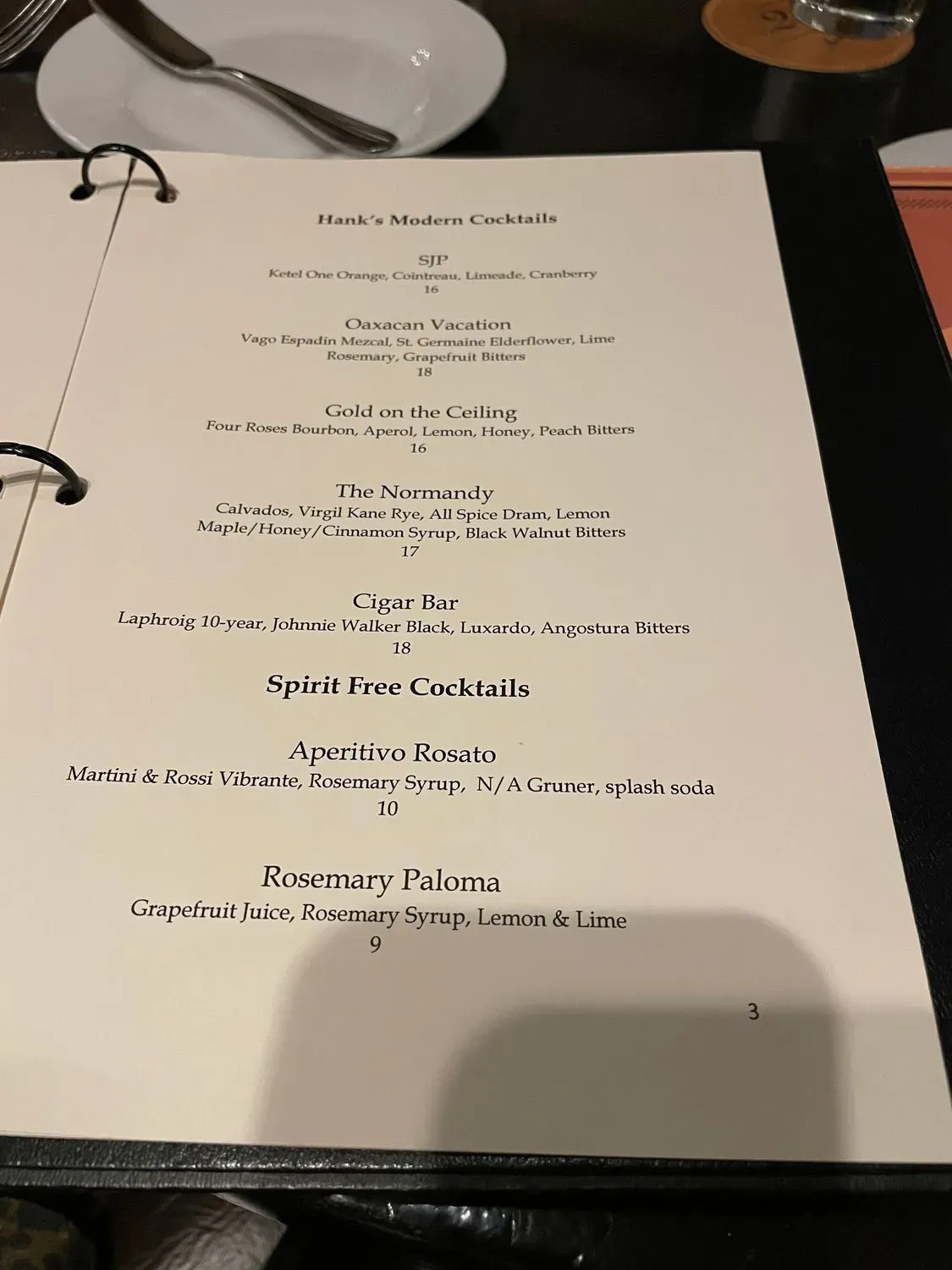 Menu 3