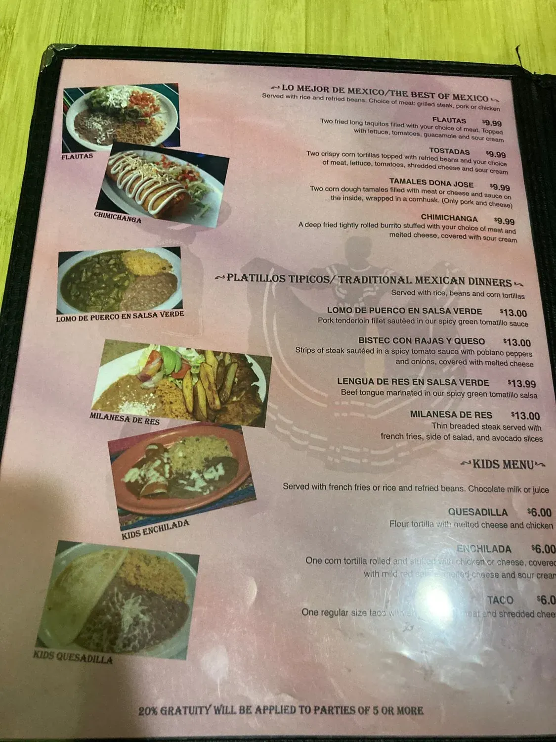 Menu 4