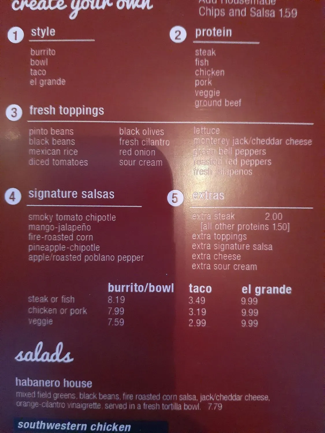 Menu 2