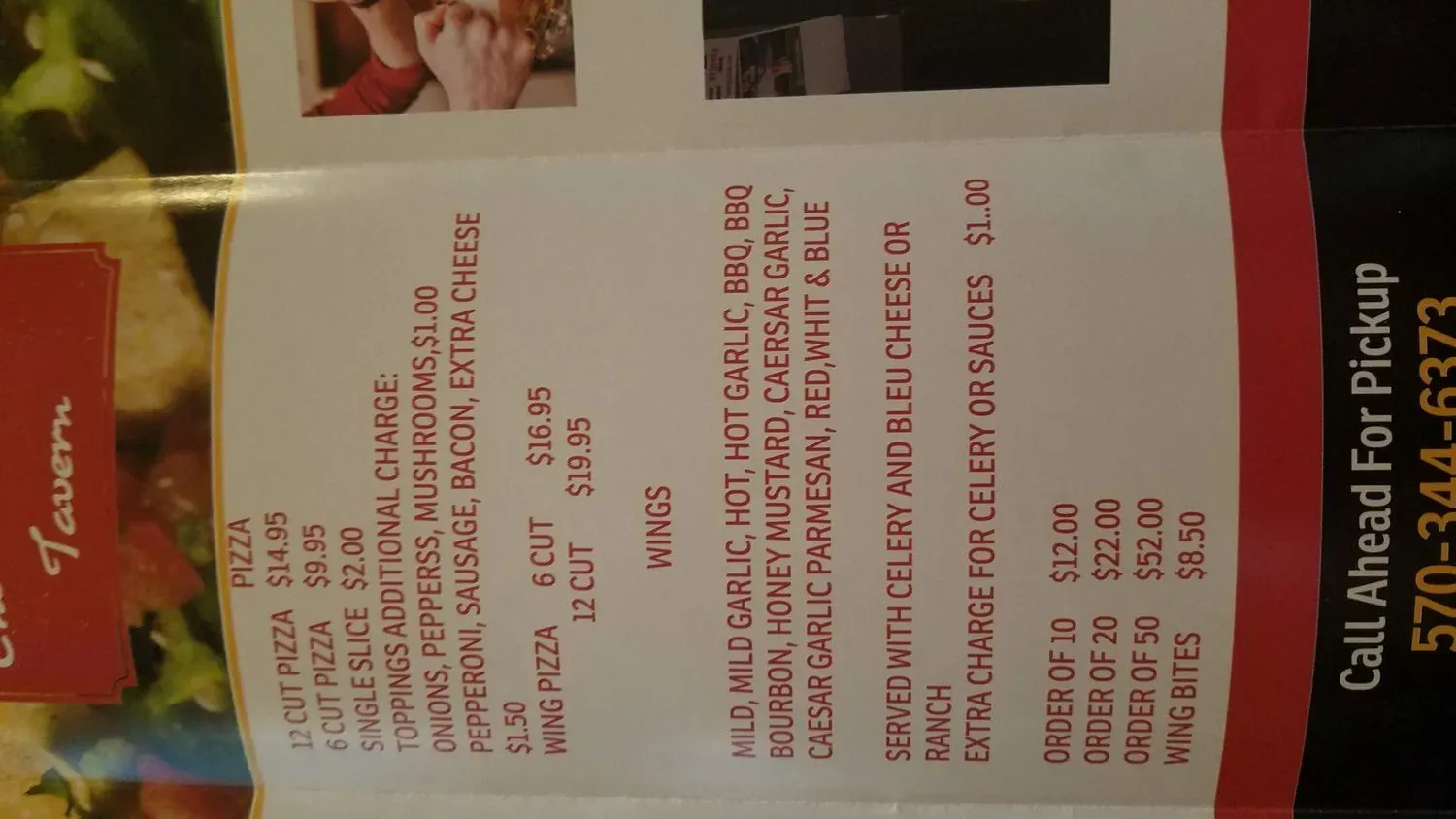 Chestnut Street Tavern Menu - Updated October 2025