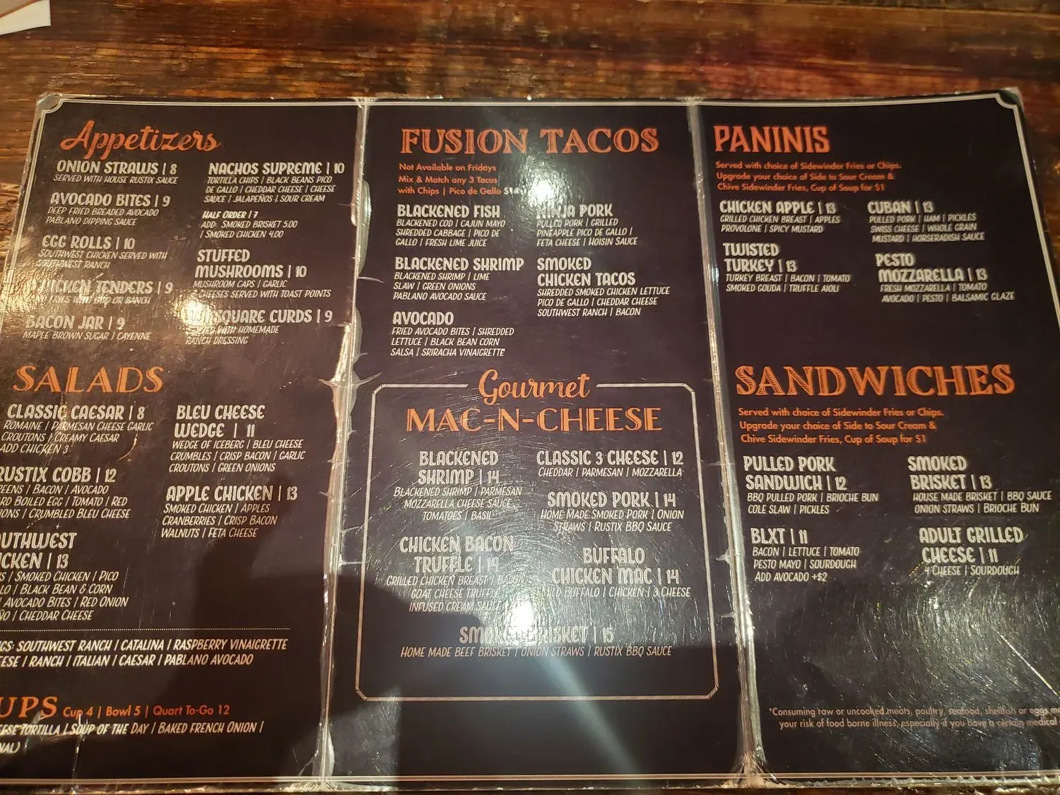 Menu 5