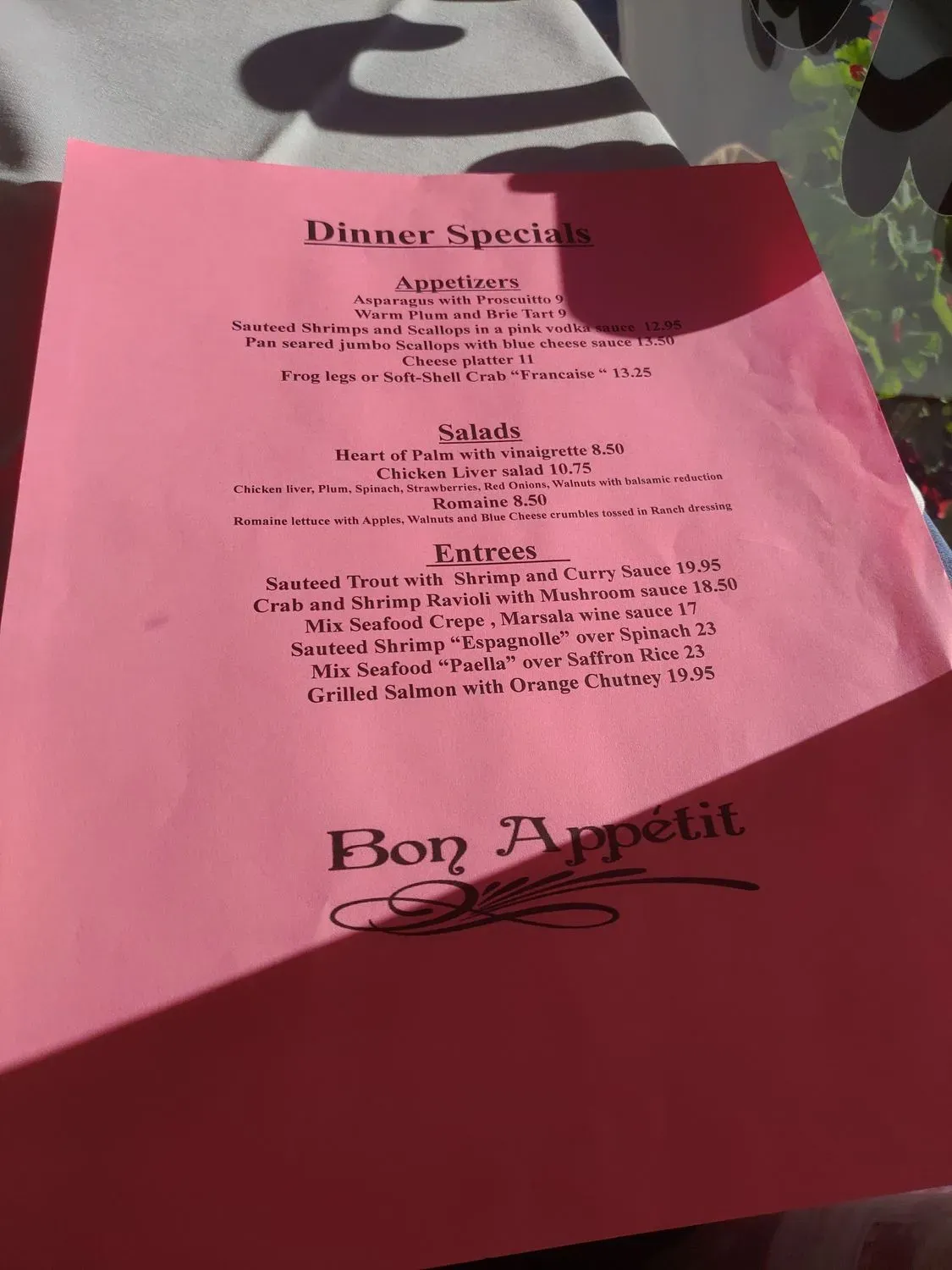 Menu 5