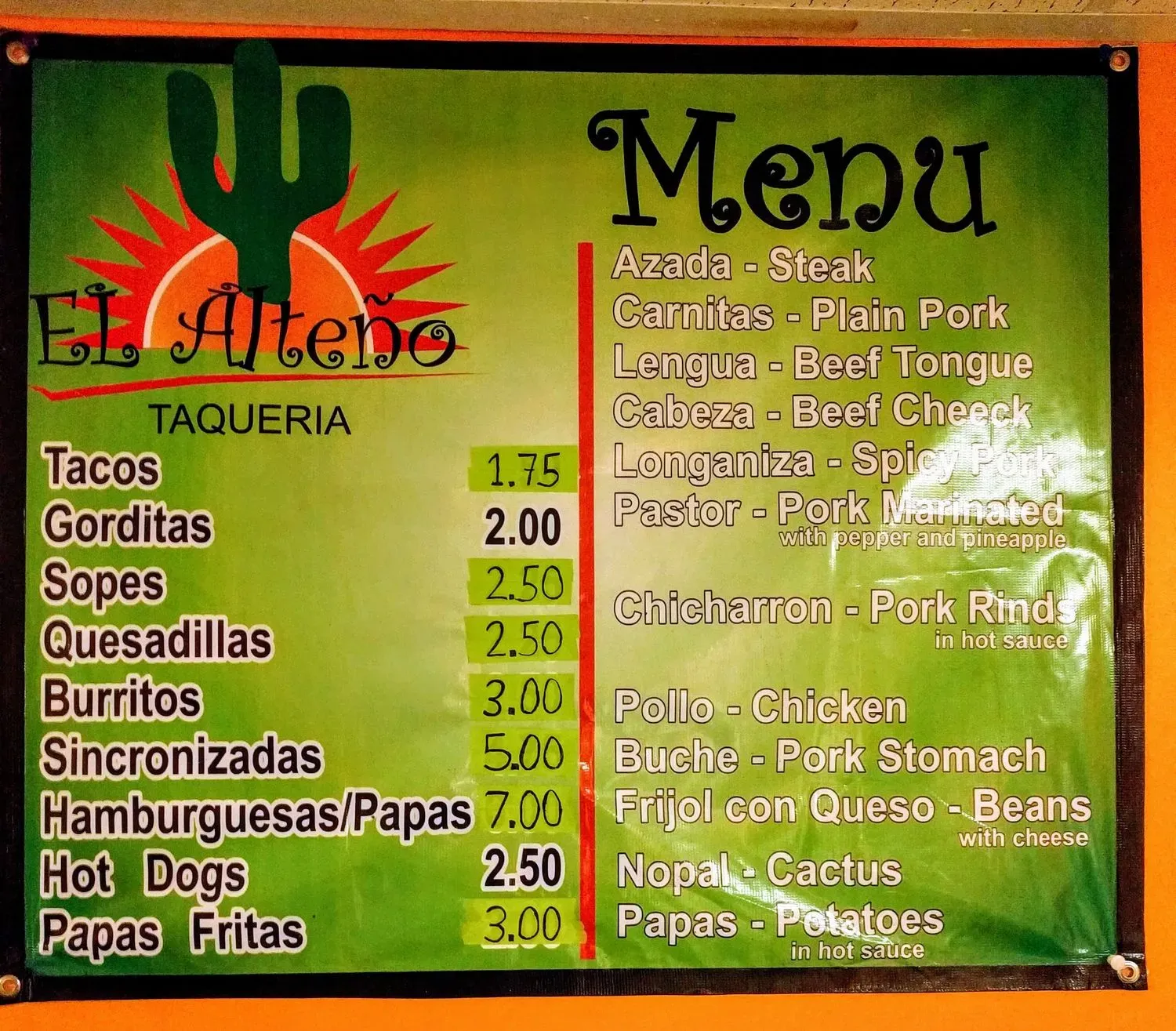 Menu 3