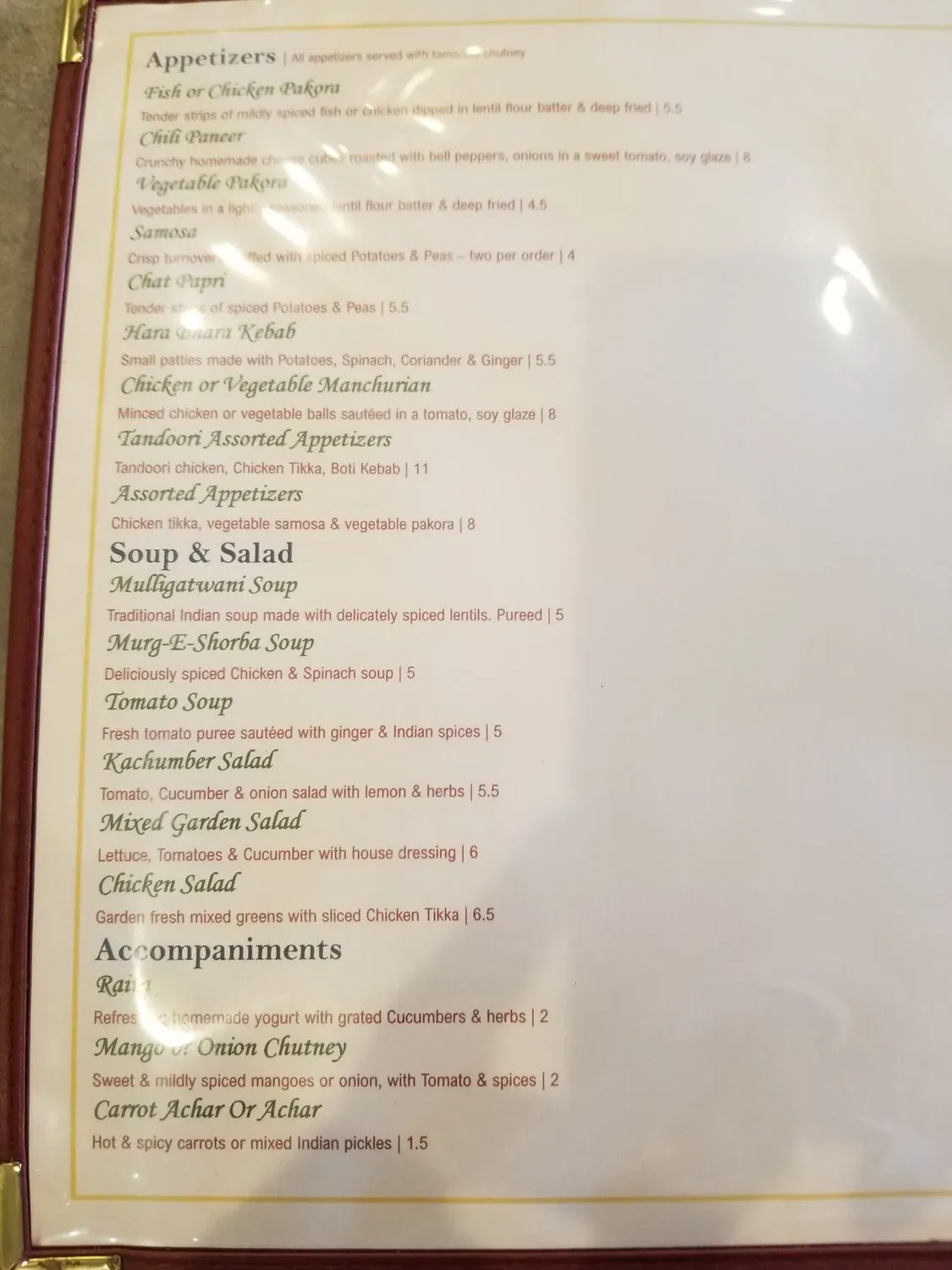 Menu 4