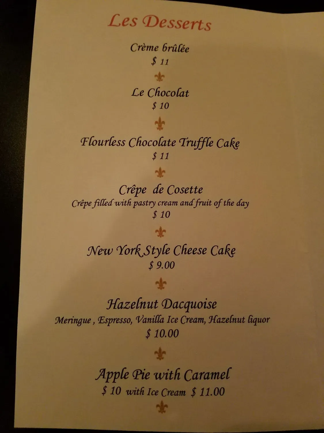 Menu 5