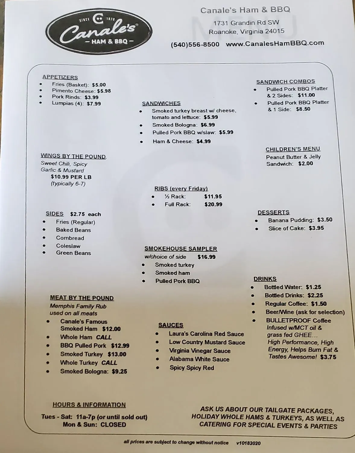 Menu 1