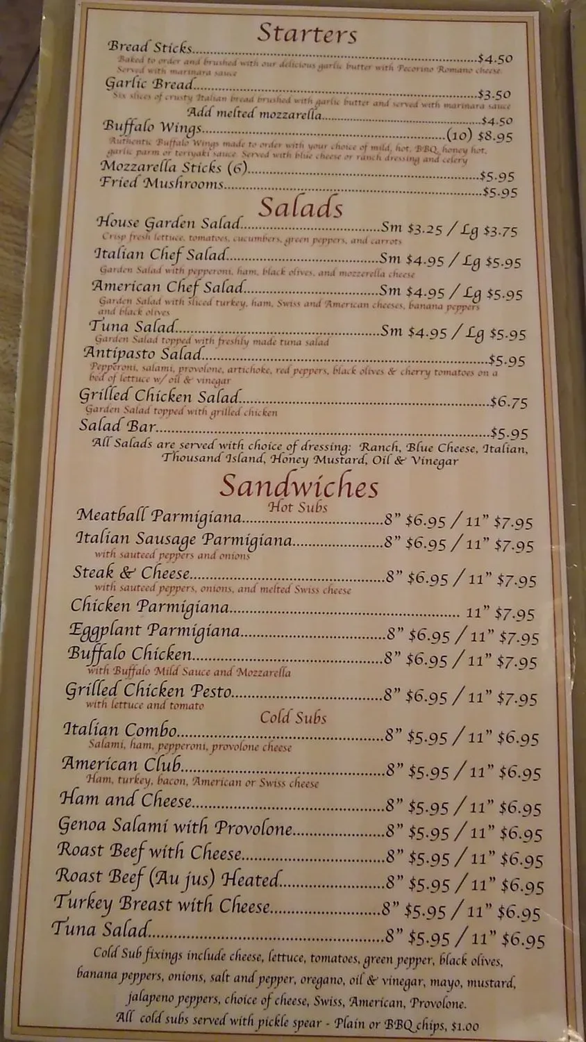 Menu 5