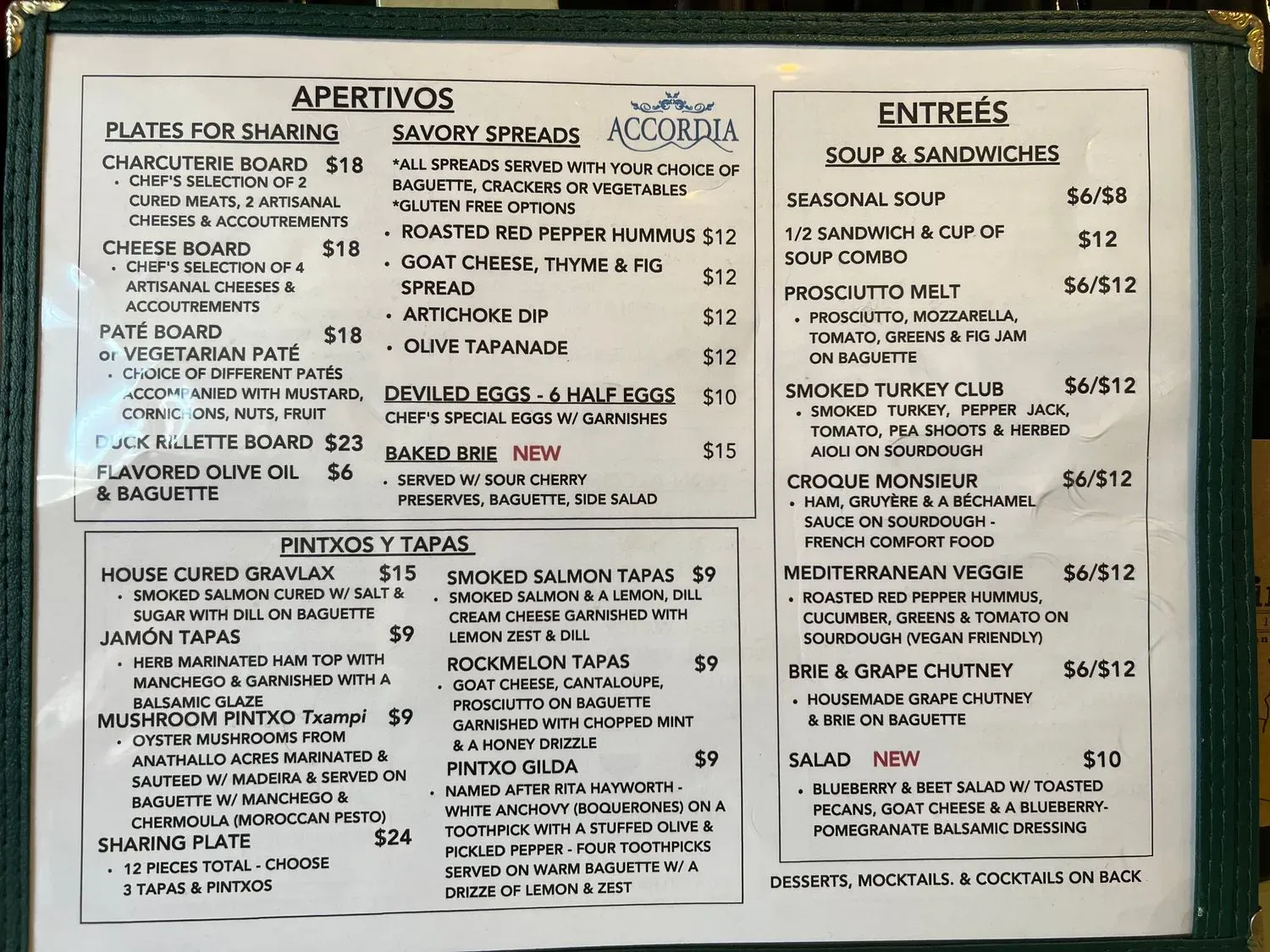 Menu 2