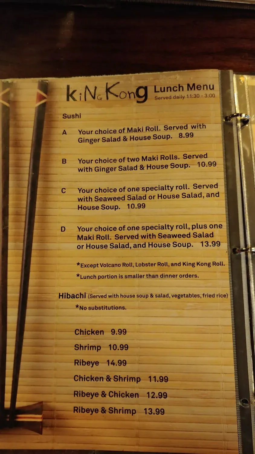 Menu 6