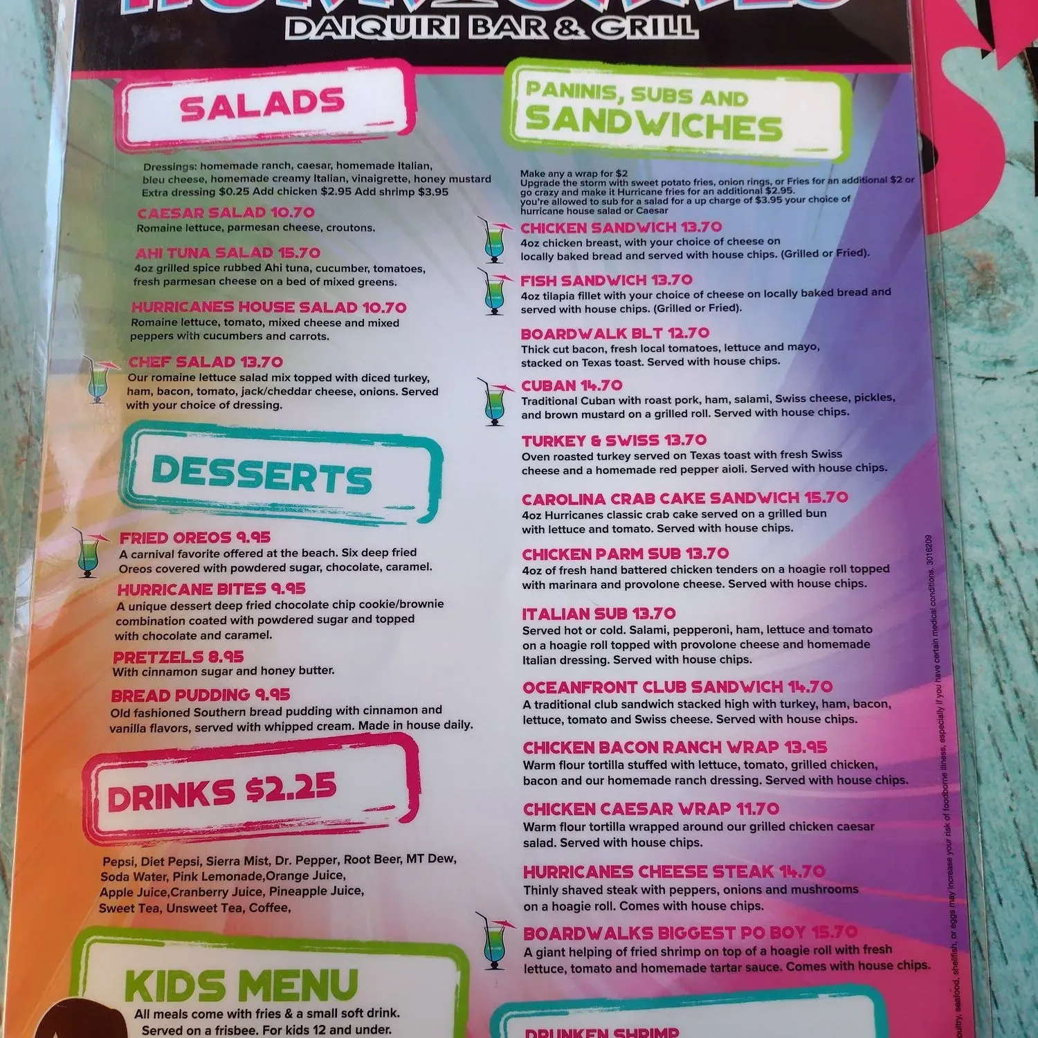 Menu 2