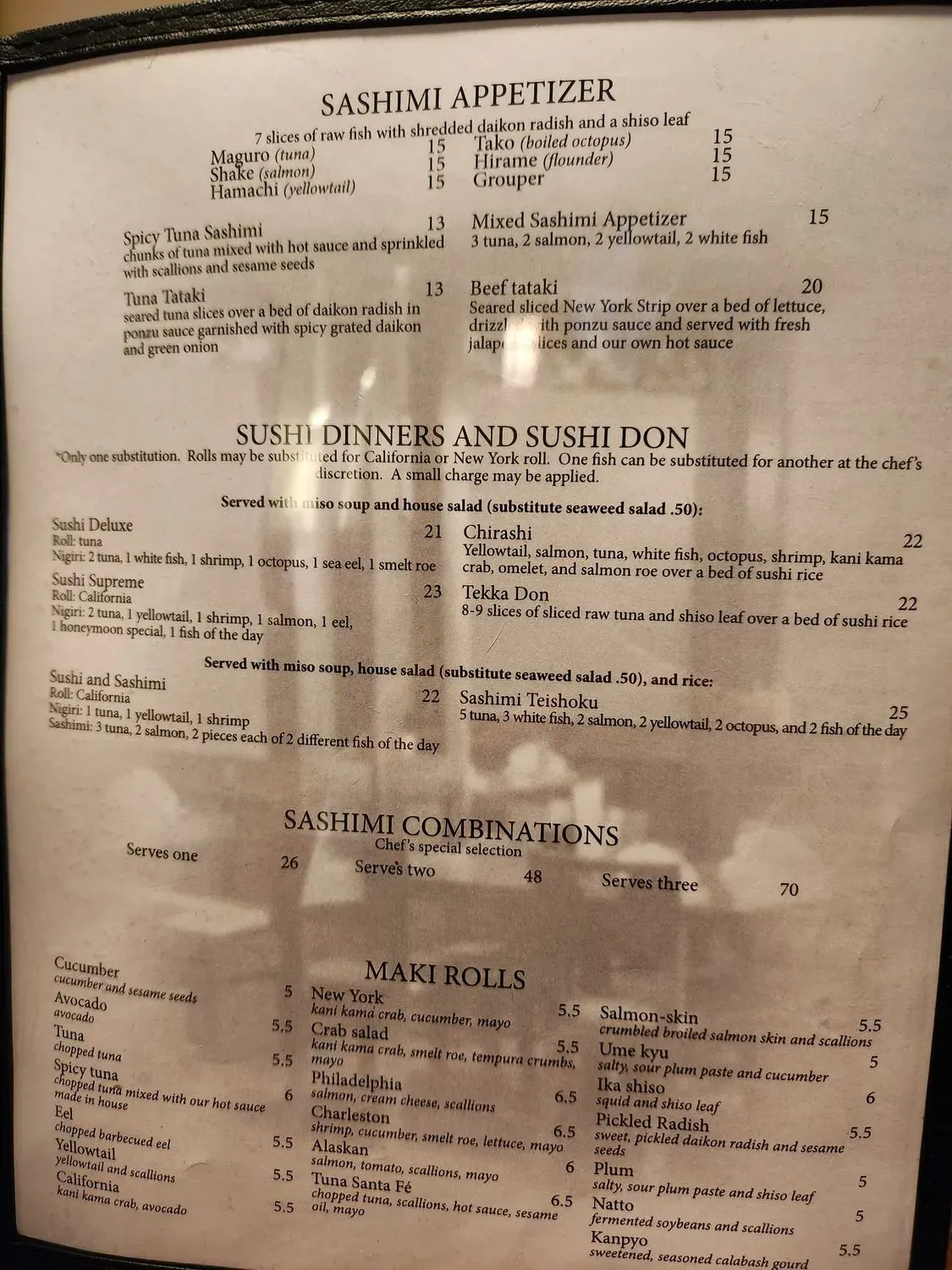 Menu 6