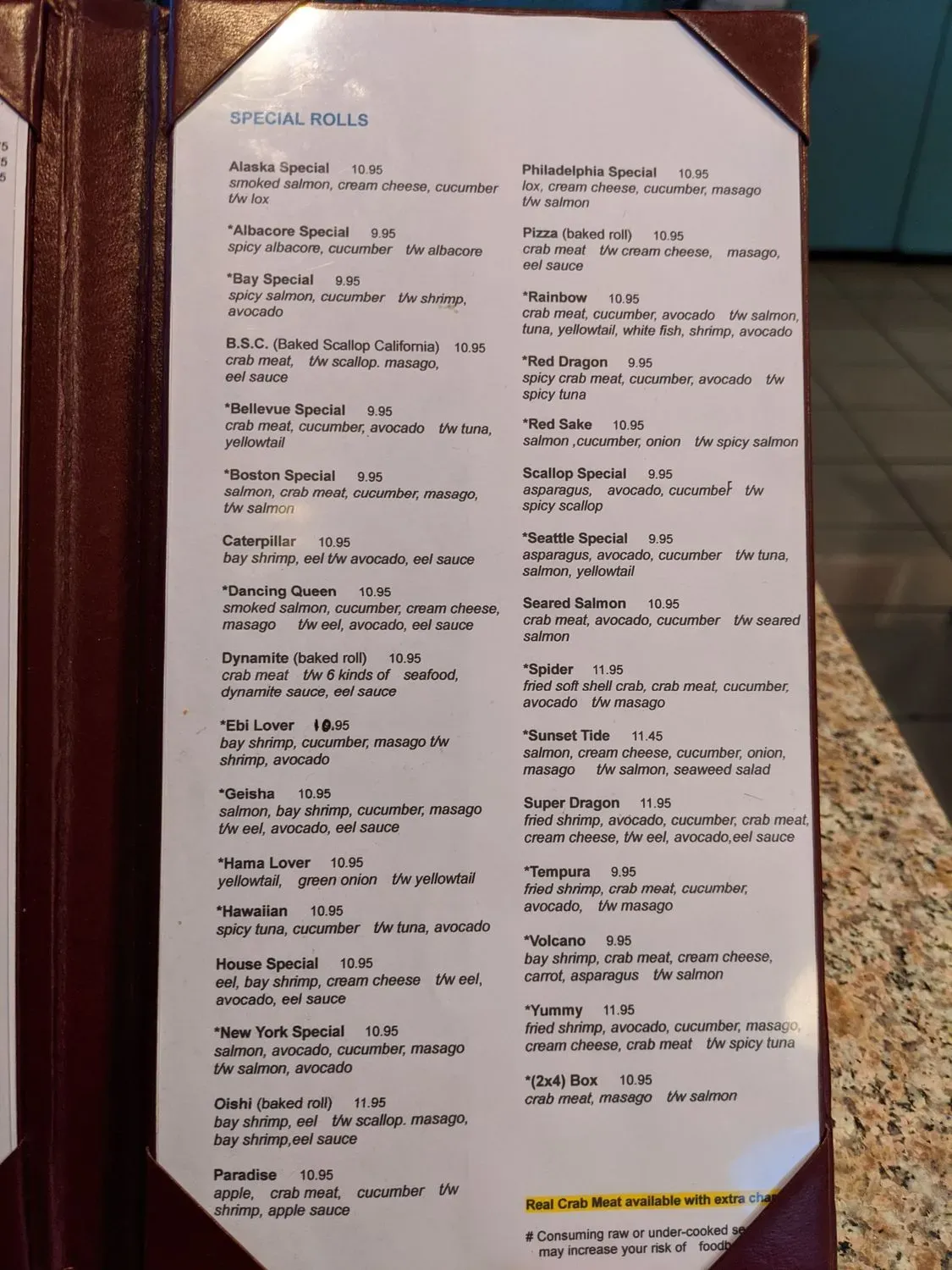 Menu 6