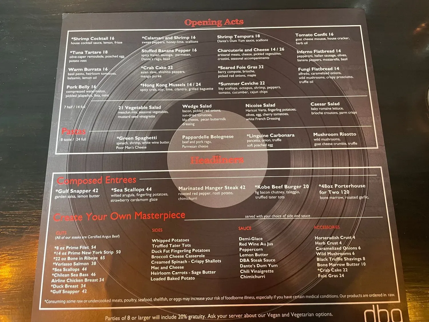 Menu 1