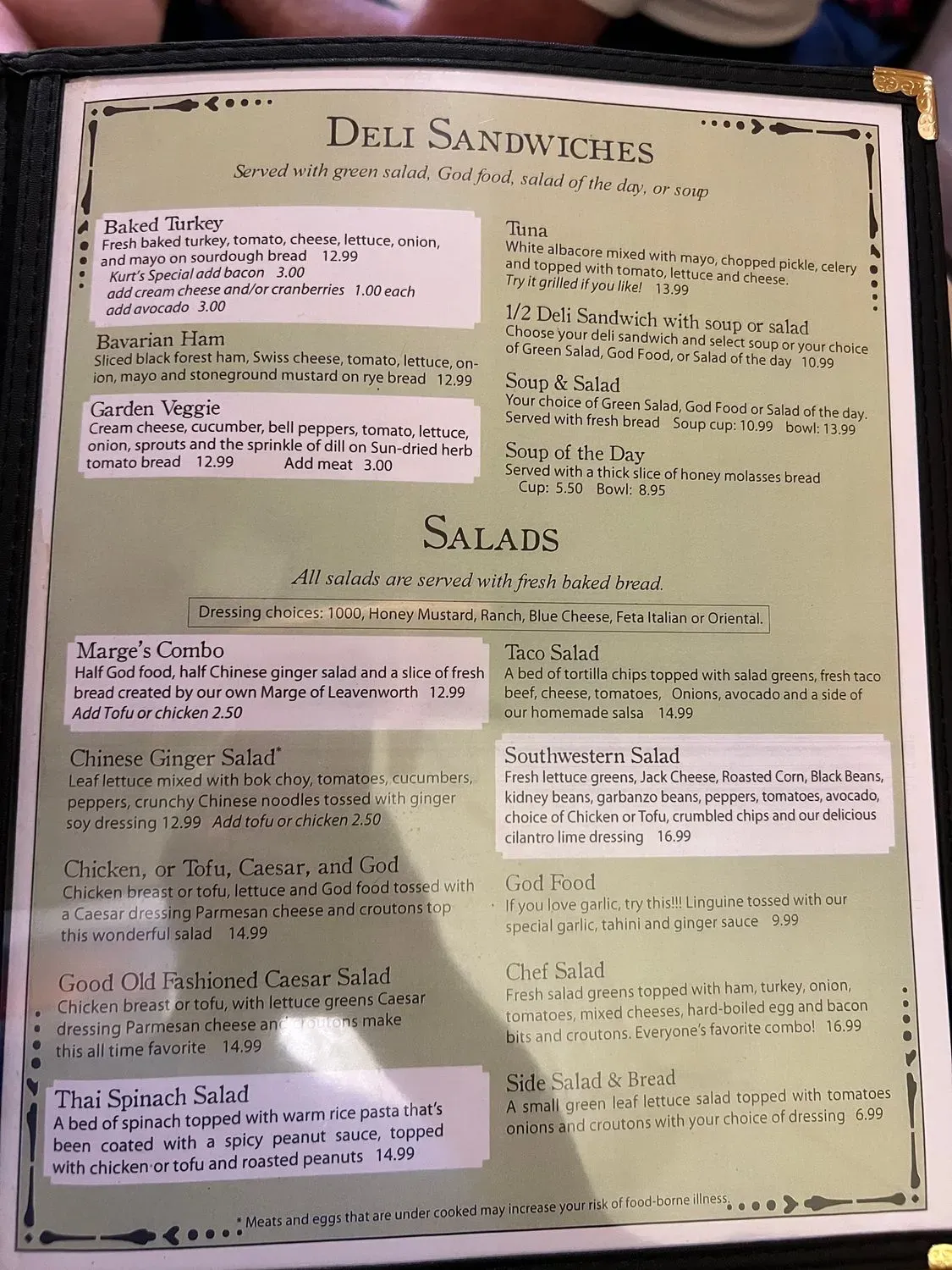 Menu 5