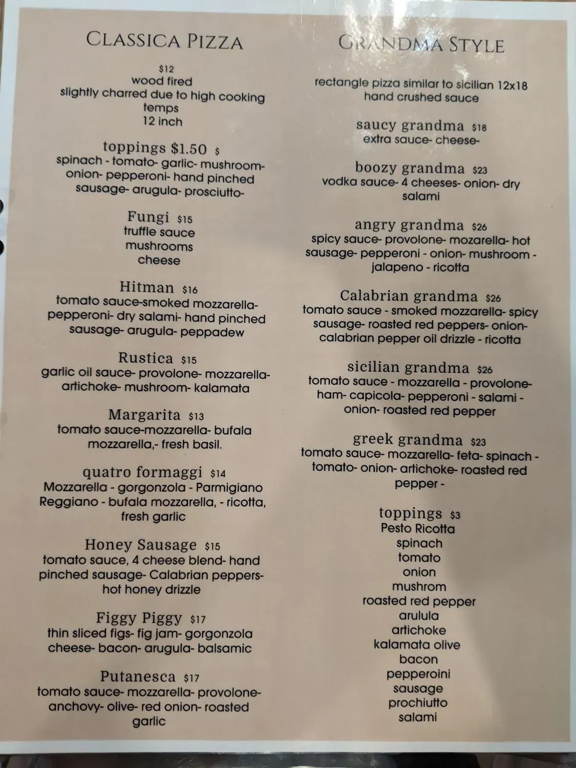 Menu 2