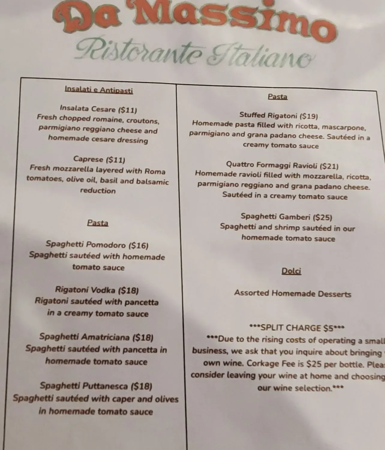 Menu 5