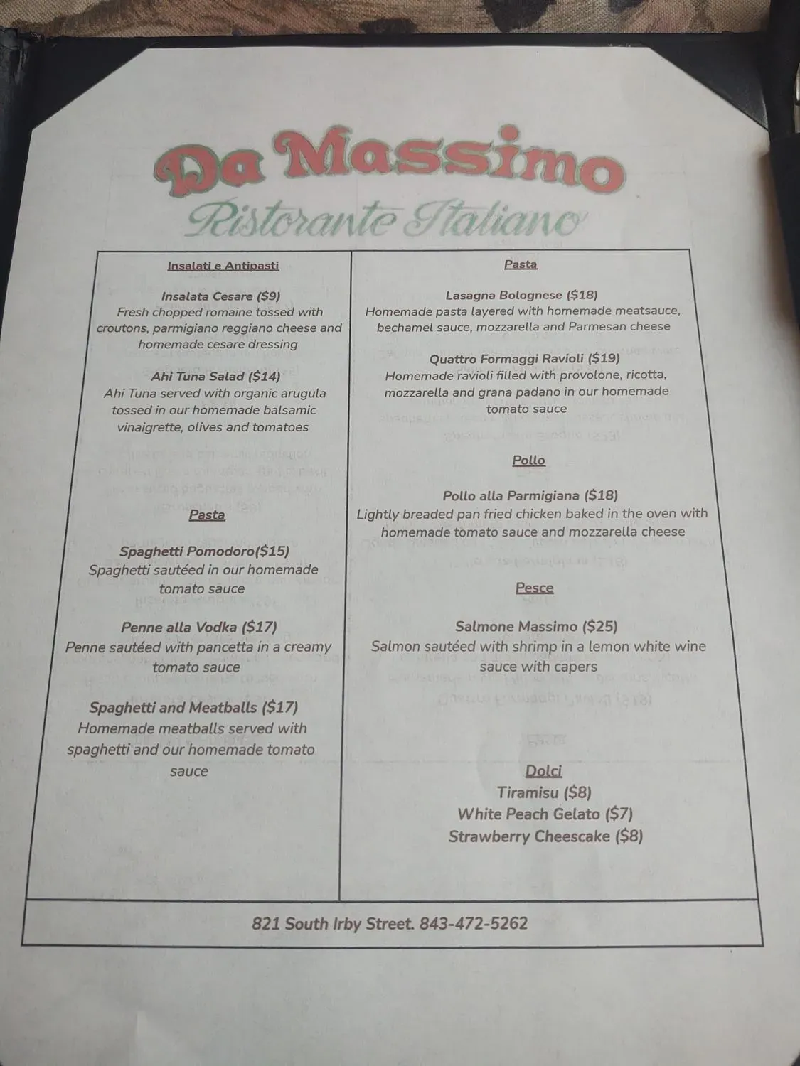 Menu 1