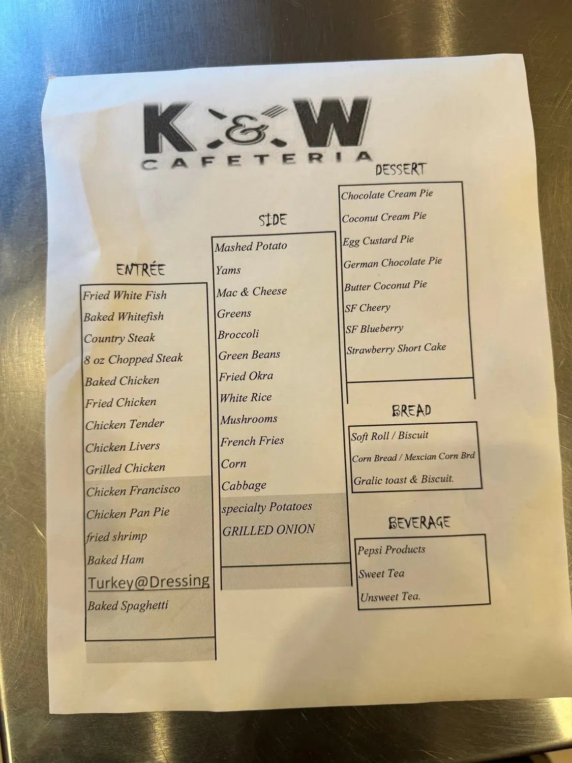 Menu 1