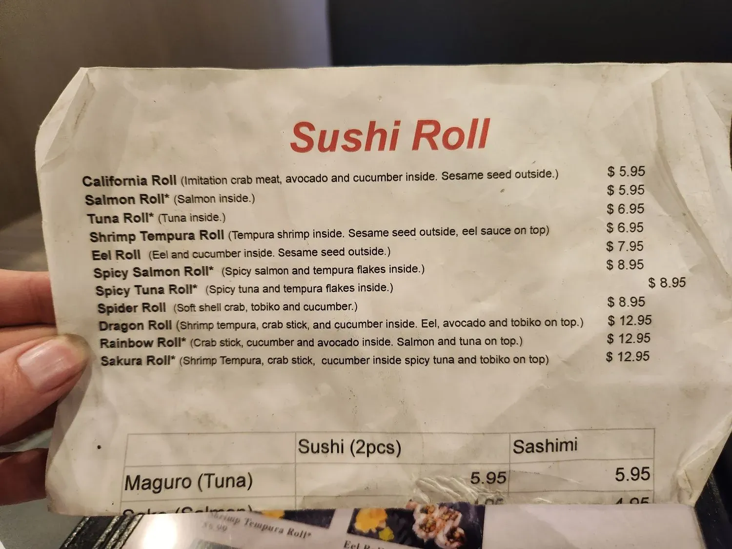 Menu 5