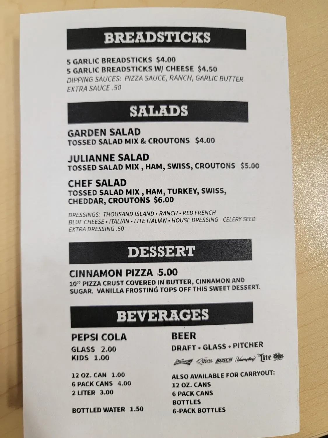 Menu 1