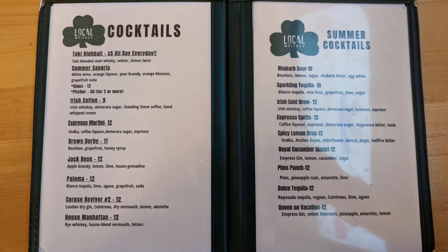 Menu 5