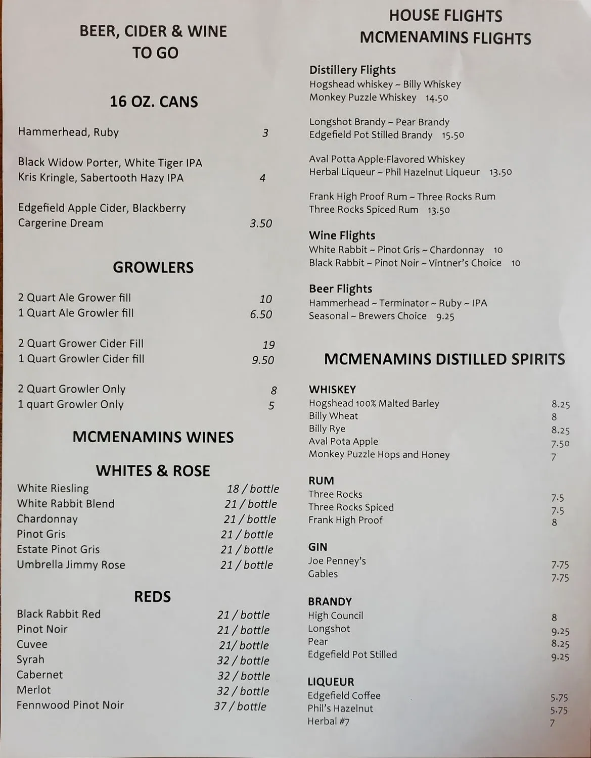 Menu 2