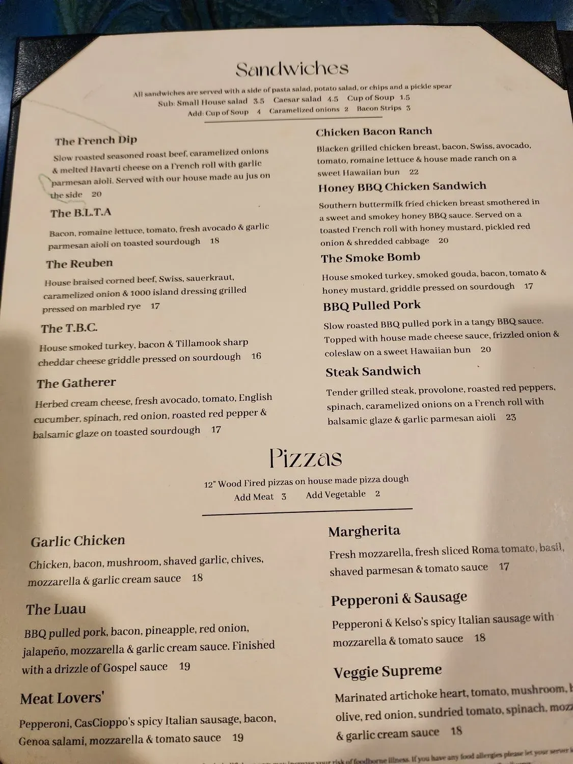 Menu 5