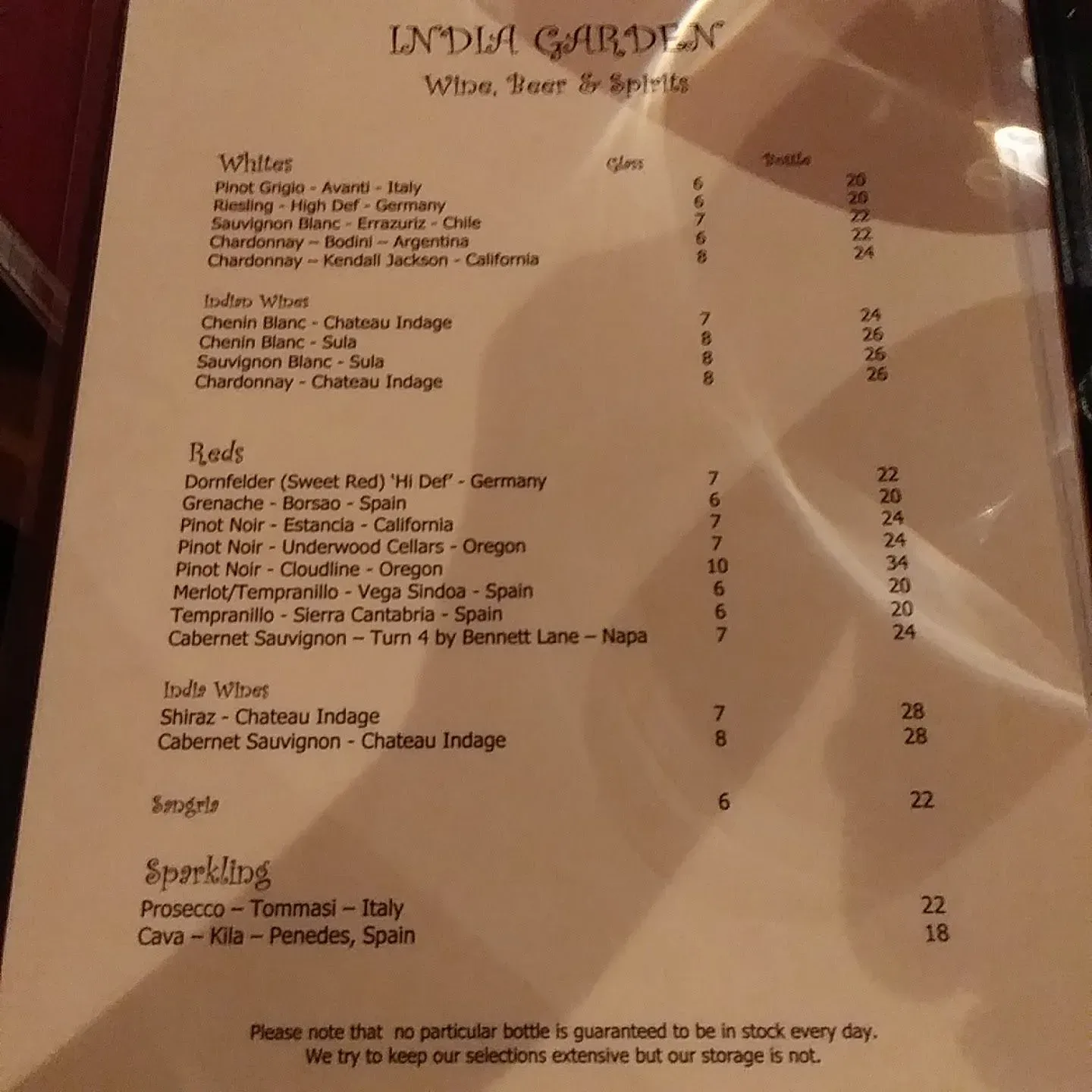 Menu 1