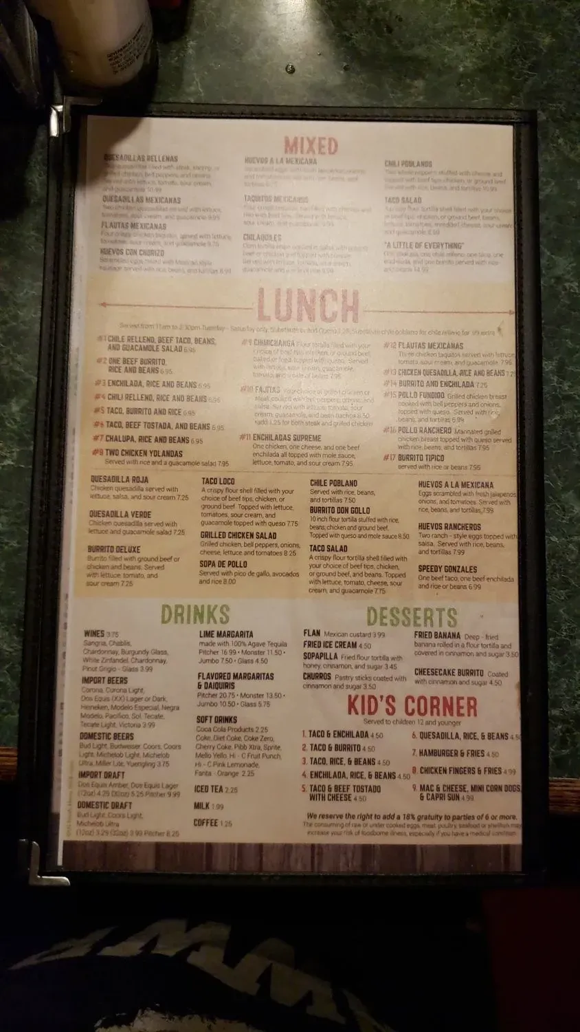 Menu 4