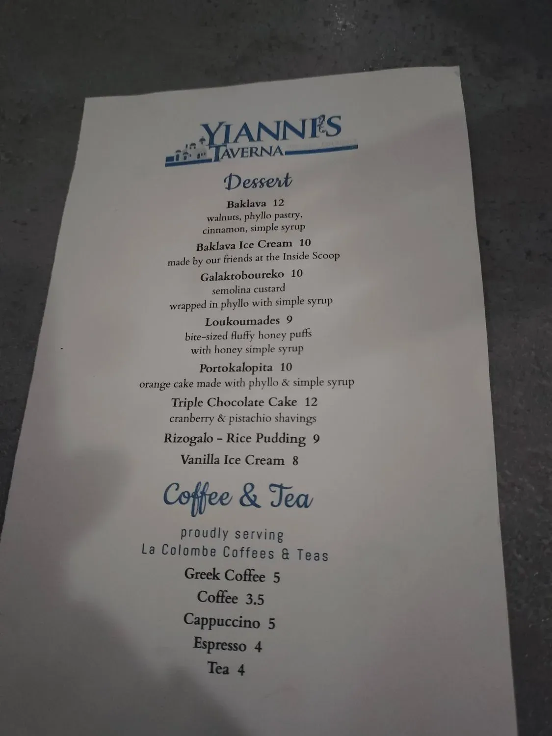 Menu 5