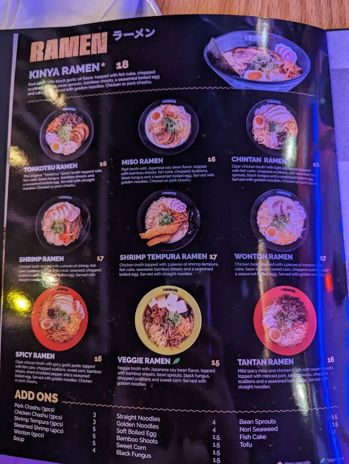 Menu 5