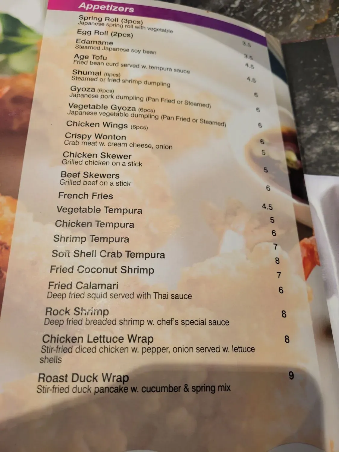 Menu 4