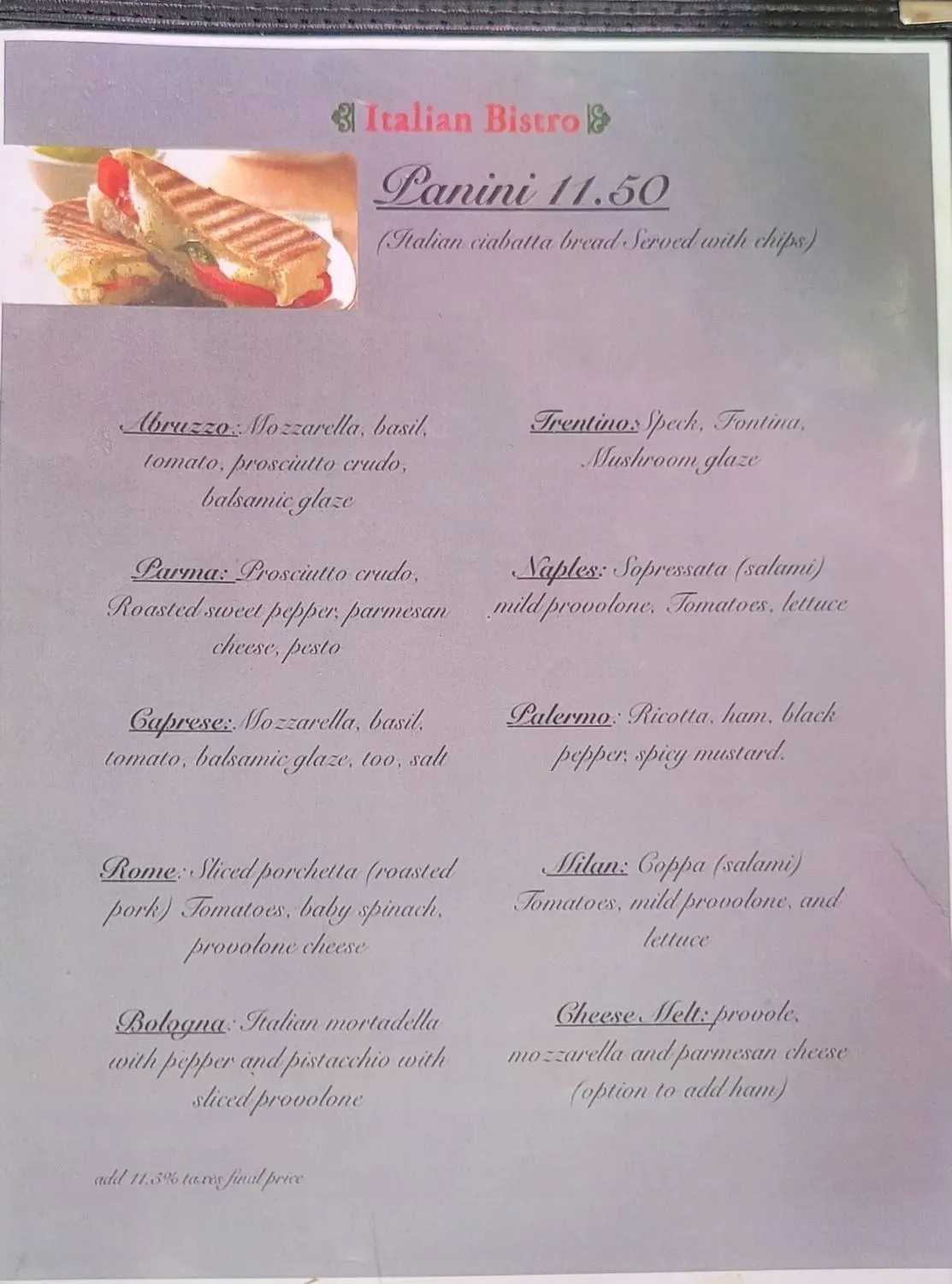 Menu 4