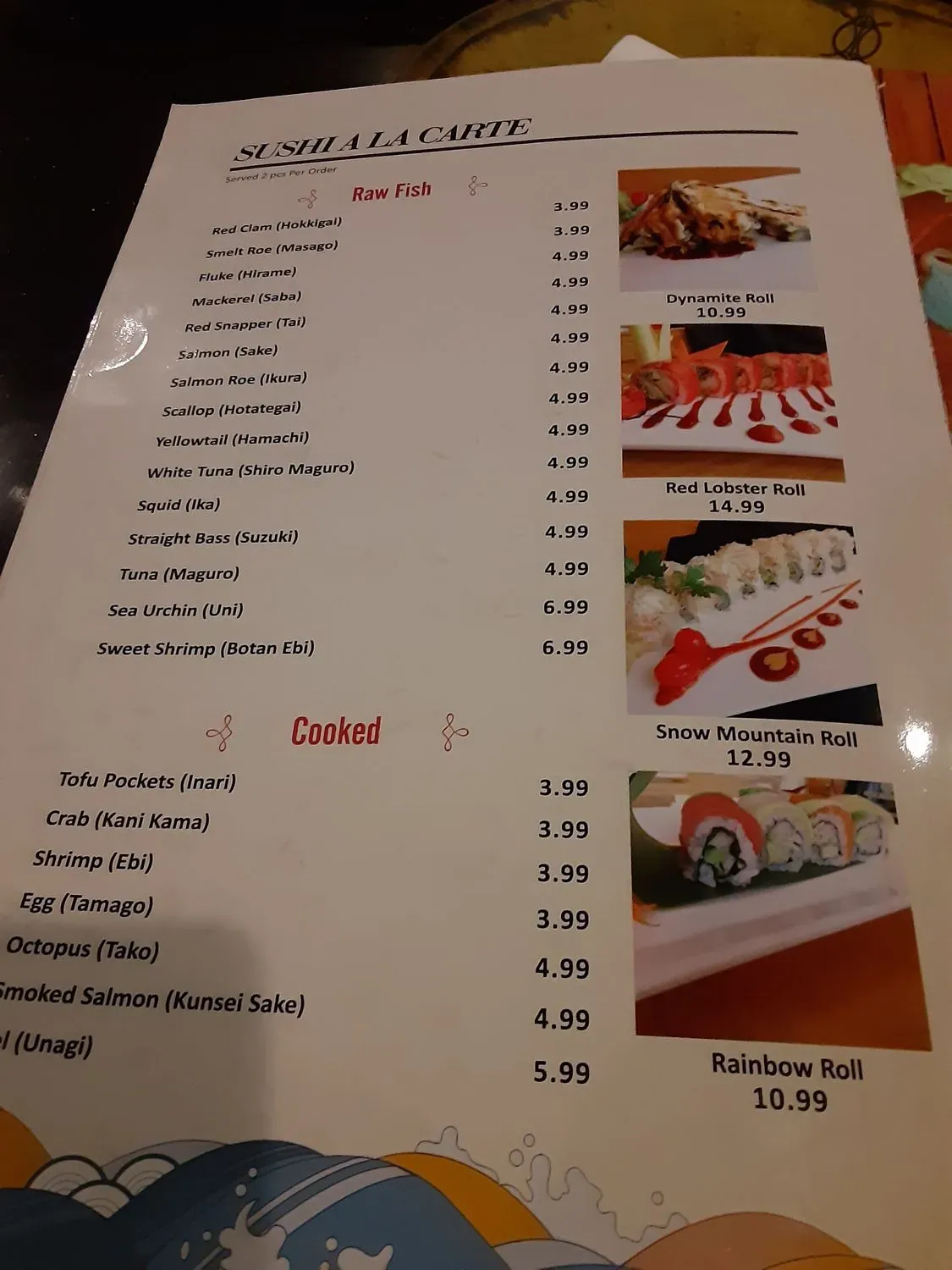 Menu 5