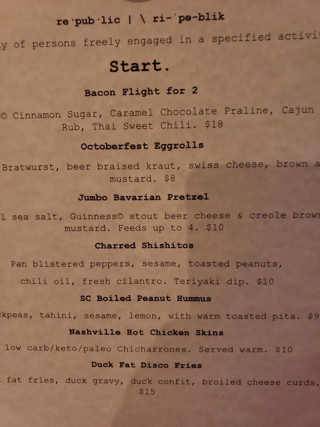 Menu 5