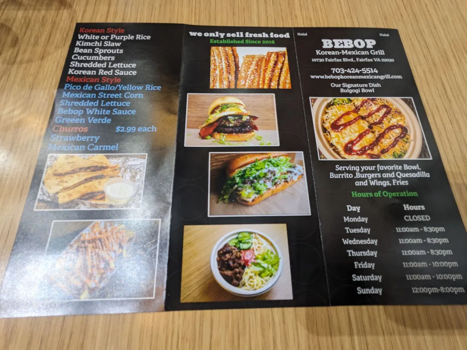 Menu 5