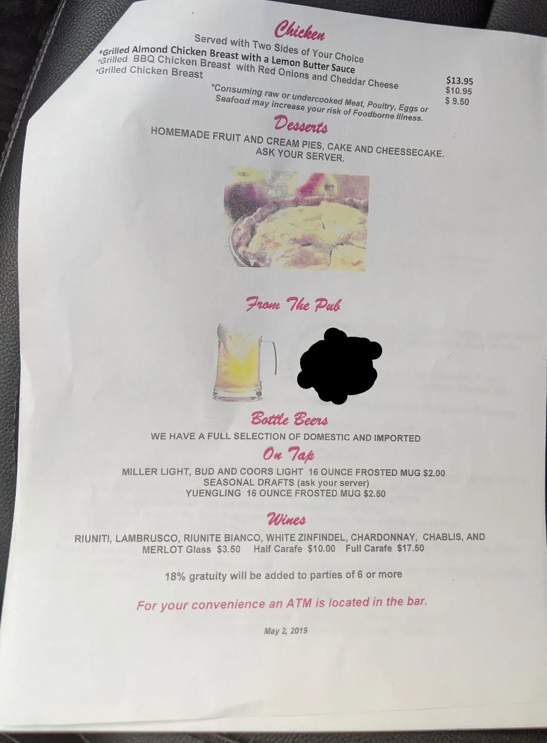 Menu 4