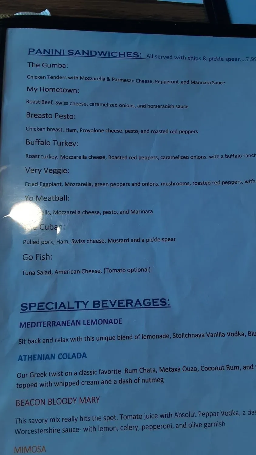 Menu 4