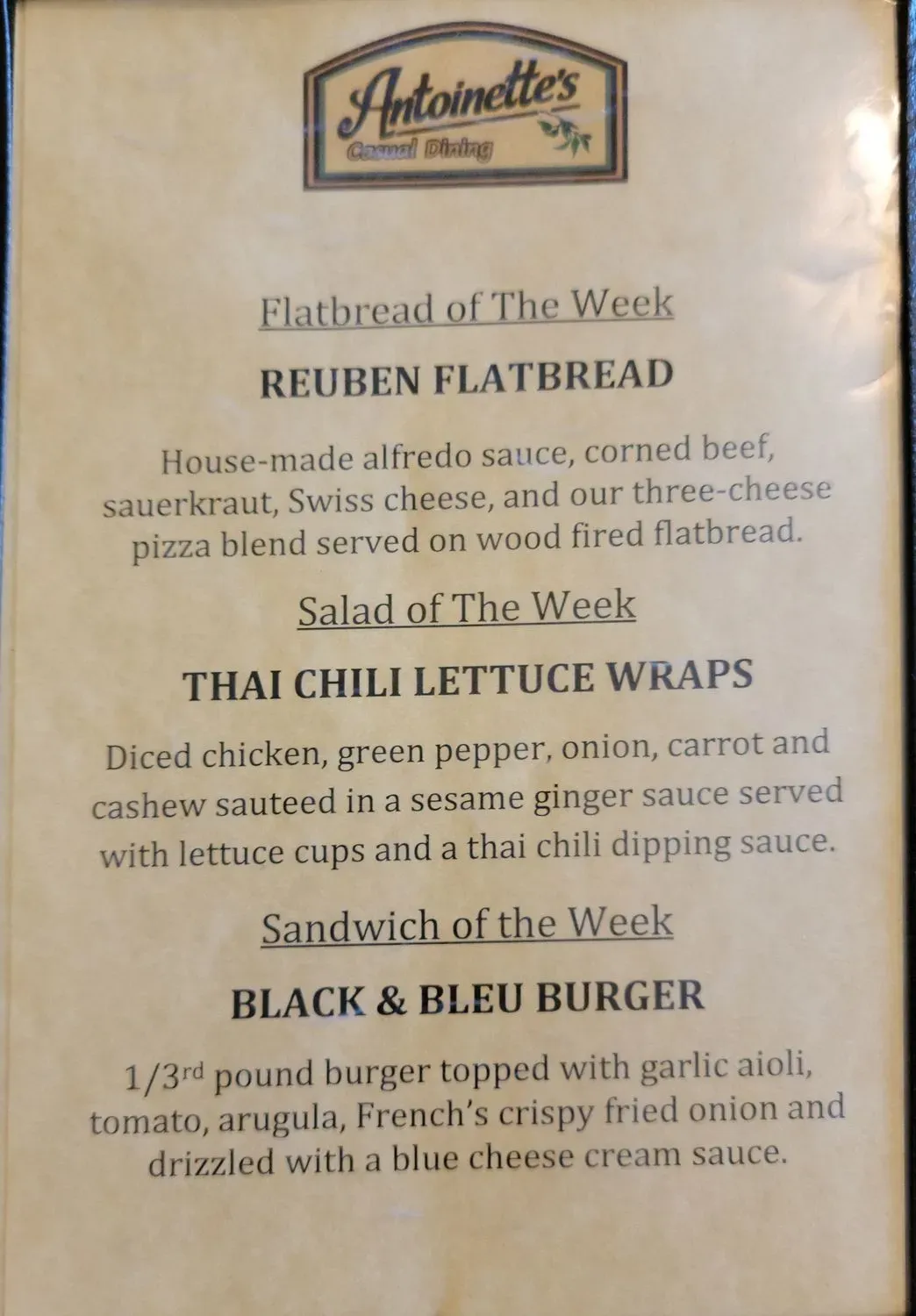 Menu 5