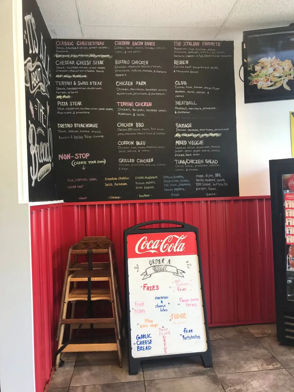 Sub Stop Menu - Updated October 2025
