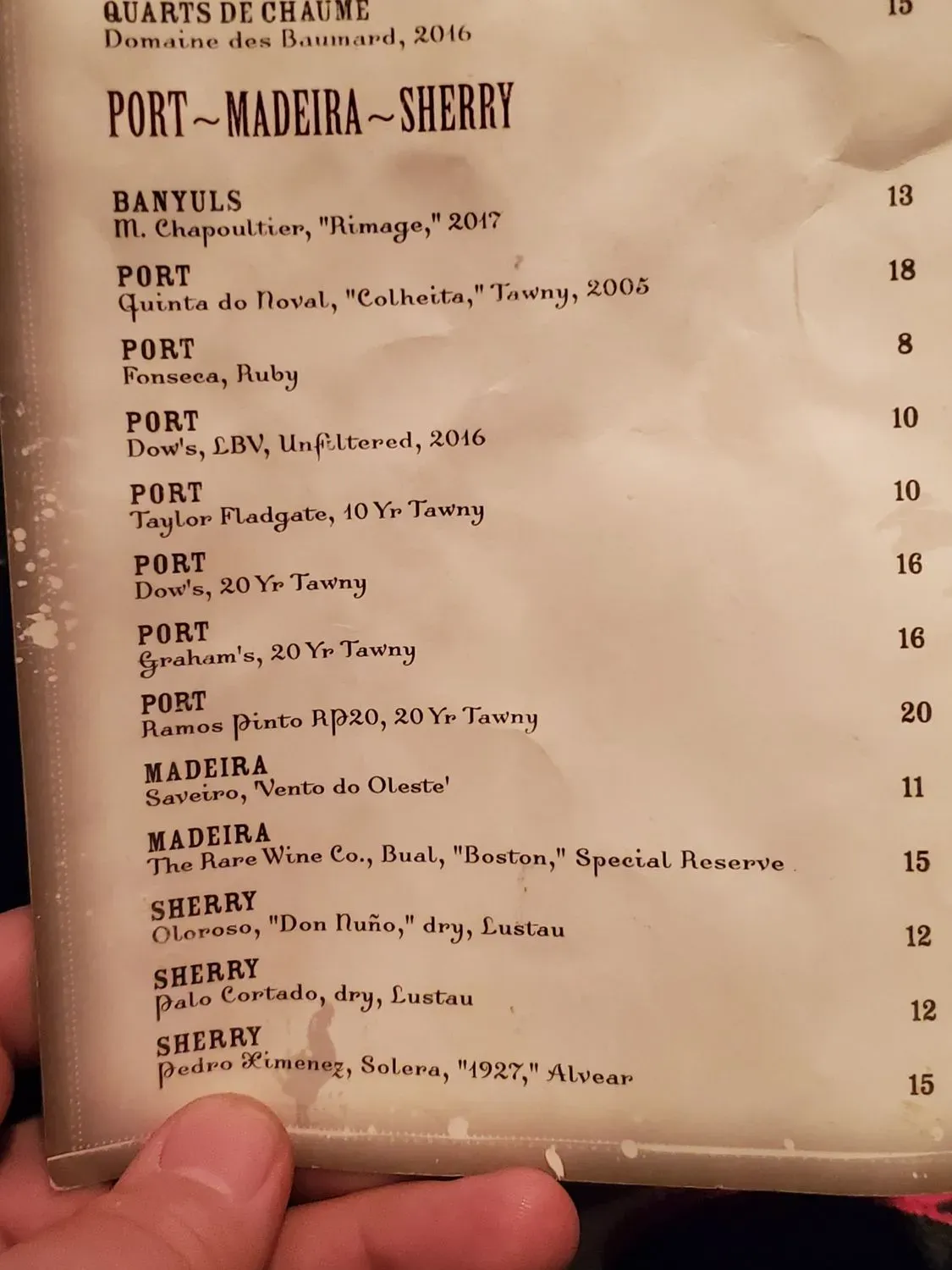 Menu 5