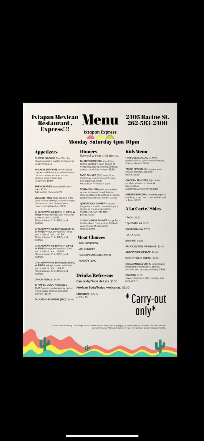 Menu 1