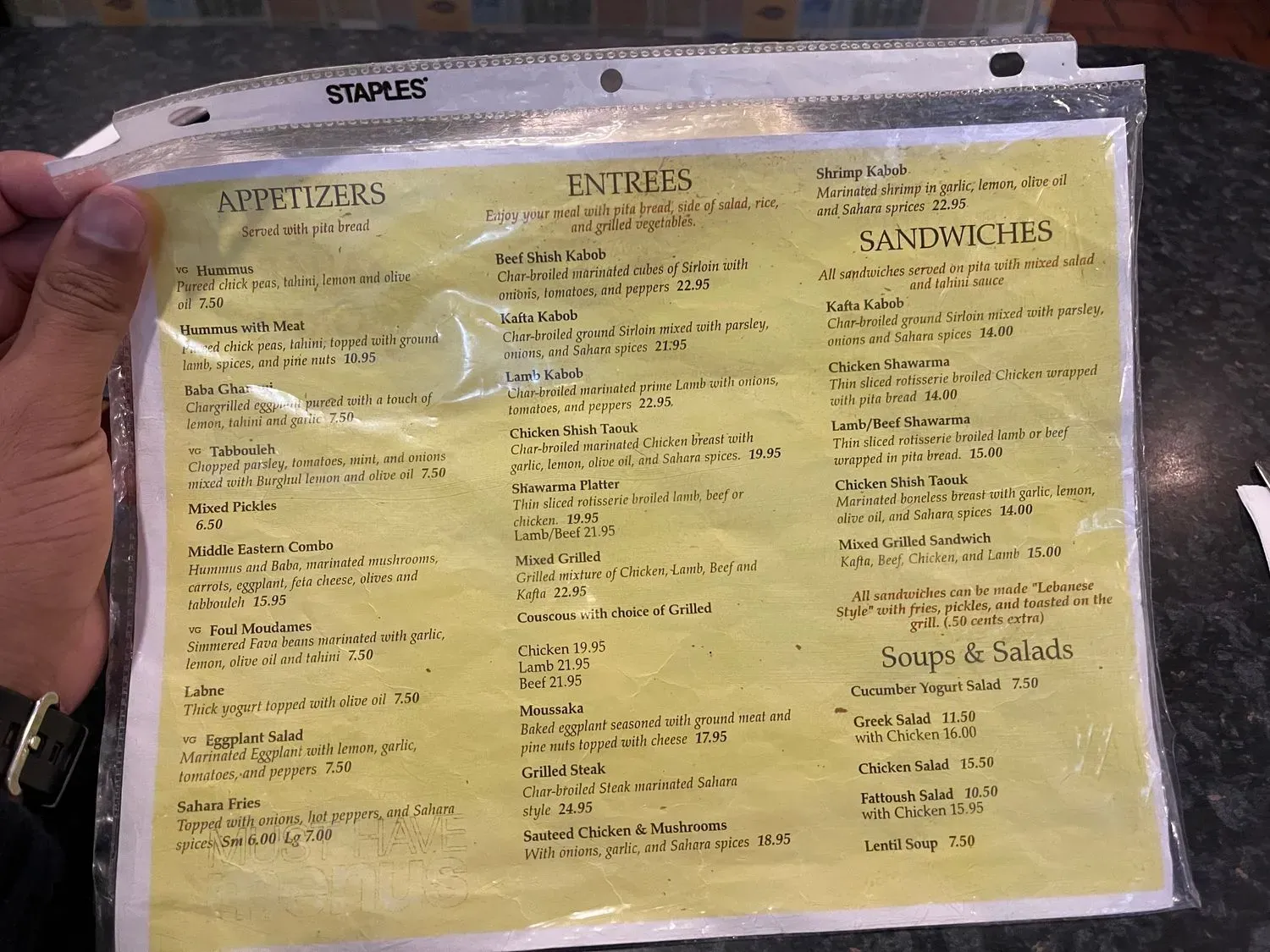 Menu 3