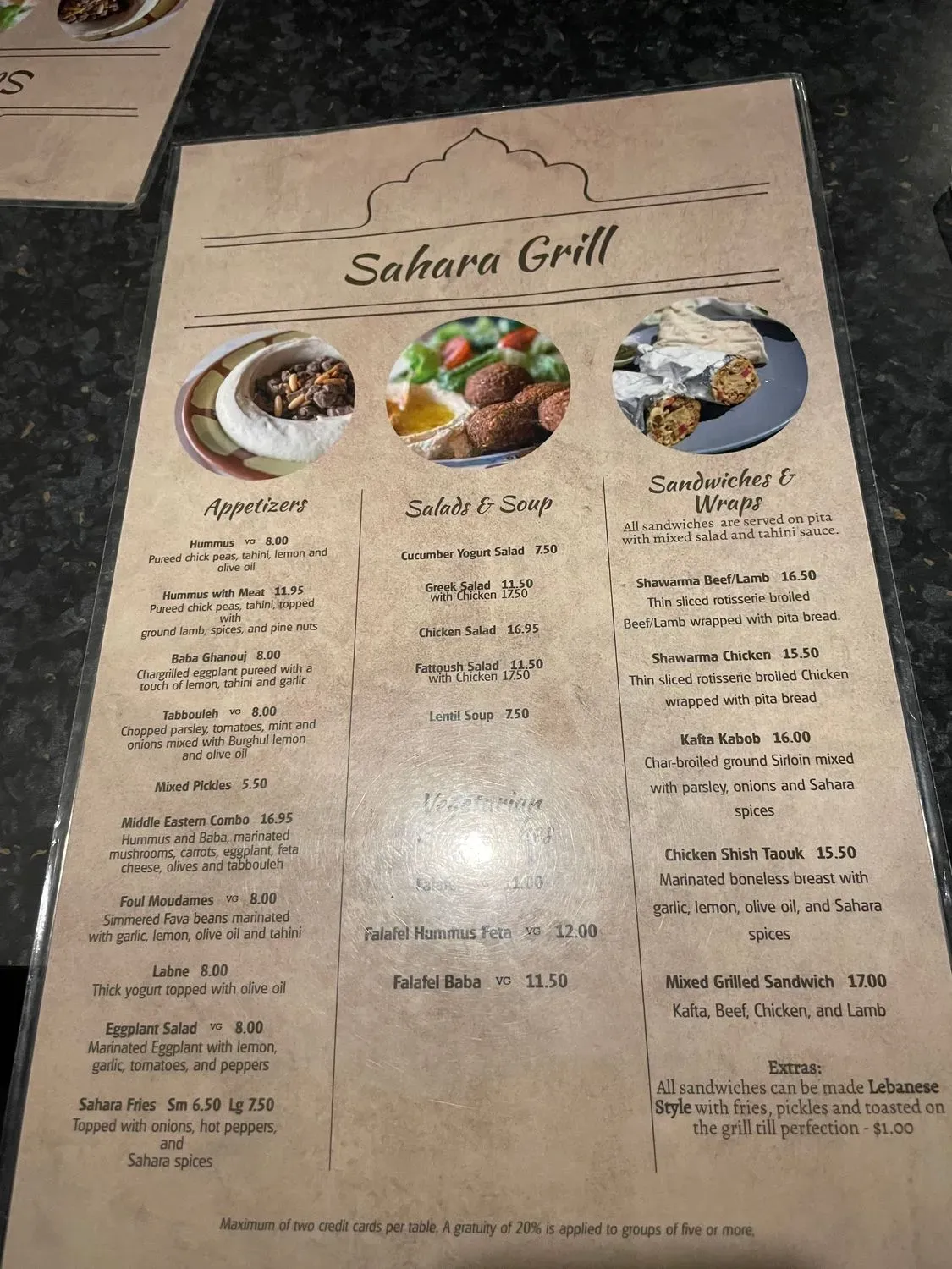 Menu 4