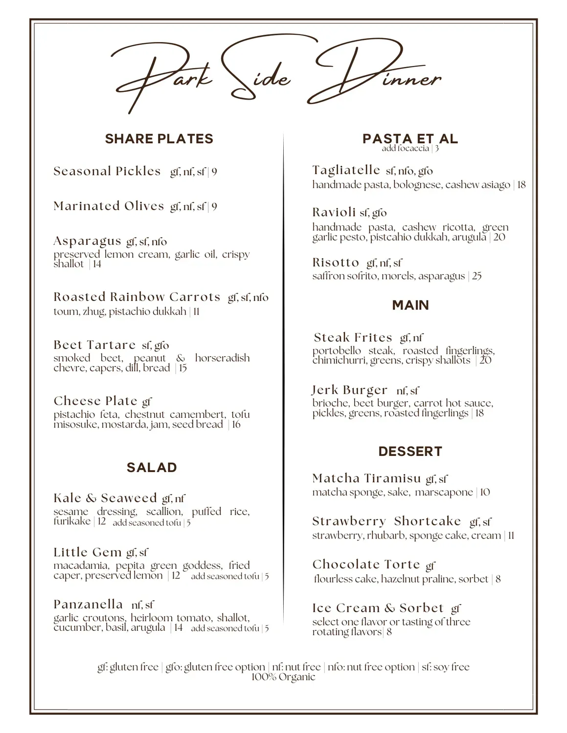 Menu 1